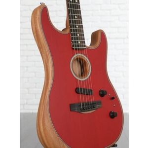 Fender American Acoustasonic Stratocaster Guitar dakota red **Made in USA**